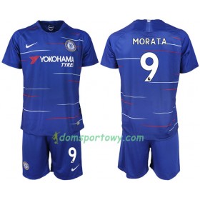 Koszulka Chelsea MORATA 9 Dziecięcy Domowe Koszulki Piłkarskie 2018-2019 Krótki Rękaw